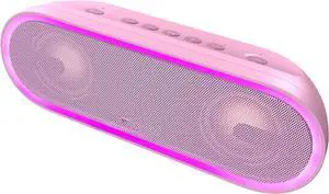 FOR-SoundBox Pro+ P300 Bluetooth Speaker with 40W Stereo Sound, Extra Bass, IPX6 Waterproof, TWS Pairing, Diverse Lights Show, 20H Playtime, Portable for Party, Camping, Beach - Pink