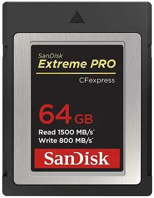 64GB Extreme PRO CFexpress Card Type B SDCFE064GGN4NN
