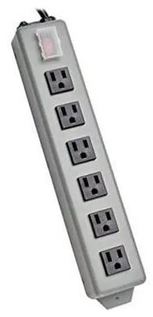 FOR-6 Outlet Waber Industrial Power Strip 6ft Cord with 515P Plug 6SP blue