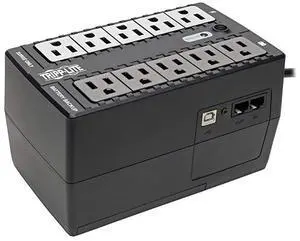 FOR 550VA UPS Desktop Battery Back Up 8 Outlet 300W 120V Standby UltraCompact USB 3 Year Warranty $100000 Insurance INTERNET550U WHITE