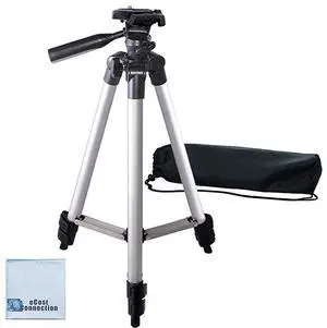 for50 Inch Aluminum Camera Tripod for Canon, Nikon, Sony, Samsung, Olympus, Panasonic & Pentax +  Microfiber