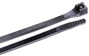 46308UVBM Standard Cable Tie 017 Width 8 Length 2 Maximum Bundle Diameter Ultraviolet Black Case of 5