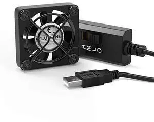 FOR40mm USB Fan with 3 Speed Control USB Ventilator 5V Max 5300RPM High Flow VR Cooling Fan Compatible for Receiver DVR Playstation Xbox Computer Cabinet Cooling