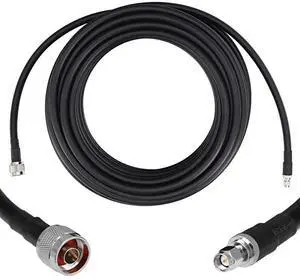 for36 ft LowLoss Coaxial Extension Cable 50 Ohm SMA Male to N Male Connector  Pure Copper Coax Cables for 3G4G5GLTEADSBHamGPSWiFiRF Radio to Antenna or Surge Arrester Use Not for TV