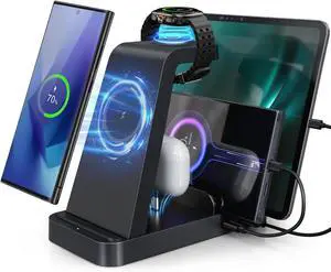 Fast Charging Station for Samsung Galaxy S25/S24 Ultra/S23/S22/S21/Note 20/Z Fold 7/6/5