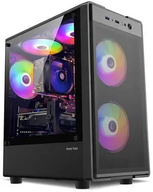 Prebuilt Gaming PC Desktop Computer , Intel Core i7-77003.6GHz-4.2GHz,16GB DDR4 RAM, 1TB M.2 NVME SSD,GTX1660Super 6GB GDDR6 Graphics Card WIFI6 HDMI,RGB Fan x5,Windows 11 Home