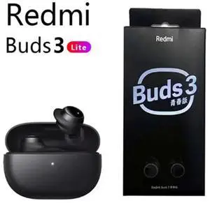 Xiaomi Redmi Buds 3 Lite Wireless Bluetooth Headphones 5.2 Bluetooth Headphones Sports Headphones in-Ear Headphones black