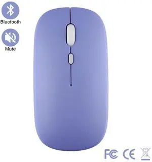 Wireless Bluetooth Mouse for IPad Samsung Huawei Lenovo MiPad Android Windows Tablet Battery Mouse for Laptop Notebook Computer Purple