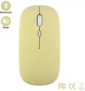 Wireless Bluetooth Mouse for IPad Samsung Huawei Lenovo MiPad Android Windows Tablet Battery Mouse for Laptop Notebook Computer Yellow