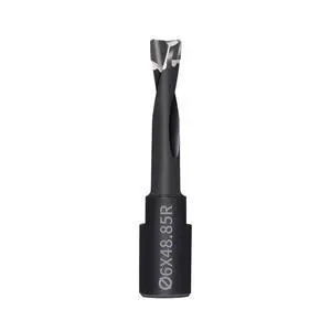 Solid Carbide Bit 6mm for DF500 Domino Joiner, Spiral Flute Router Cutter for Mortise Cutting, Tungsten Carbide Replacement Bit, 1 Pack Solid Carbide Bit 6mm for DF500 Domino Joiner, Spiral Flute Router Cutter for Mortise Cutting, Tungsten Carbide Replacement Bit, 1 Pack