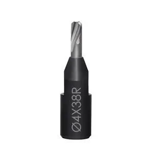 Solid Carbide Bit 4mm for DF500 Domino Joiner, Spiral Flute Router Cutter for Mortise Cutting, Tungsten Carbide Replacement Bit, 1 Pack Solid Carbide Bit 4mm for DF500 Domino Joiner, Spiral Flute Router Cutter for Mortise Cutting, Tungsten Carbide Replacement Bit, 1 Pack