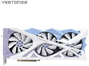 Yeston Sakura Radeon RX 6800 XT 16GB D6 GDDR6(No HDMI interface) 256bit 7nm video cards Desktop computer PC Video Graphics Card(Only supports single DP interface output)