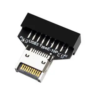 USB3.2 20n to USB 19P Chassis Front USB C Expansion Adapter for Desktop Motherboard