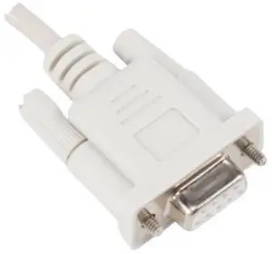 DB9P to 8P Mini RS232 Download Cable White 8.2ft