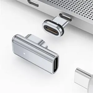 USB C Magnetic Adapter 24-pin Type-C Connector 40Gbp/S PD 100W Fast Charging Converter USB C Magnetic Adapter 24-pin Type-C Connector 40Gbp/S PD 100W Fast Charging Converter
