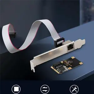 RJ45 Gigabit Ethernet Mini PCI PCI E Network Adapter Gigabit NIC for I210 1000M