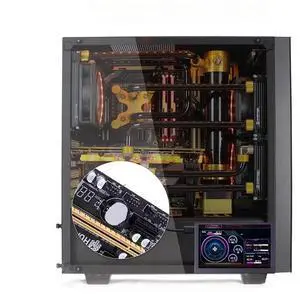 5-inch USB sub-screen chassis IPS computer sub-screen graphics card temperature monitoring status chassis black