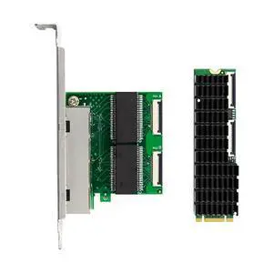 Gigabit Ethernet Network Card NIC M.2 B+M 4-port Gigabit Industrial Ethernet Network Card PC Ethernet Adapter