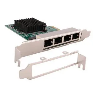 Network Card Network/Ethernet/Adapter PCI-E Network Card RJ45 Internet Ethernet Gigabit 4 Port Network Card Network Card Network/Ethernet/Adapter PCI-E Network Card RJ45 Internet Ethernet Gigabit 4 Port Network Card