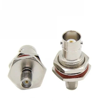 10pcs BNC/SMA-K KY BNC to female to SMA SMA female to Q9 head chassis with nut fixing 10pcs BNC/SMA-K KY BNC to female to SMA SMA female to Q9 head chassis with nut fixing