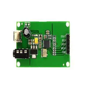 PCM1808 AUX 3.5 stereo single-ended analog audio to I2S IIS digital output board encoding PCM1808 AUX 3.5 stereo single-ended analog audio to I2S IIS digital output board encoding