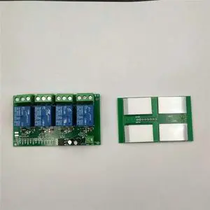 12V24V4-channel capacitive touch button module with relay self-locking inching interlocking function 12V24V4-channel capacitive touch button module with relay self-locking inching interlocking function