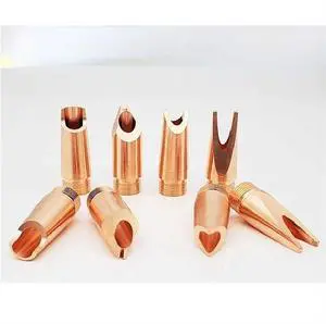 Optical handheld welding copper nozzle U-shaped sharp angle wire feeding 1.0 Optical handheld welding copper nozzle U-shaped sharp angle wire feeding 1.0