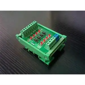 Photoelectric isolation module 4-way PLC signal level voltage conversion board Photoelectric isolation module 4-way PLC signal level voltage conversion board