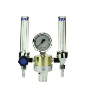 Double-tube argon pressure reducer, double cylinder and double flow Double-tube argon pressure reducer, double cylinder and double flow