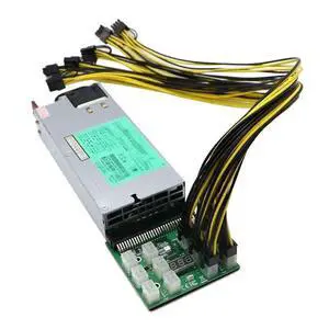 1200W mining server power supply kit, 1200W, 12-port breakout board, 12 PCIe 6-pin to 6+2-pin cables 1200W mining server power supply kit, 1200W, 12-port breakout board, 12 PCIe 6-pin to 6+2-pin cables