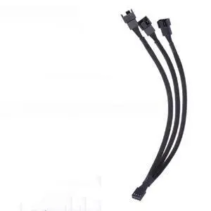 587B Fan Cooler Accessory 4-Pin 1 to 3 Split Cable (Female to Motherboard CPU PWM Fan PC Chassis Extension Cable) 587B Fan Cooler Accessory 4-Pin 1 to 3 Split Cable (Female to Motherboard CPU PWM Fan PC Chassis Extension Cable)
