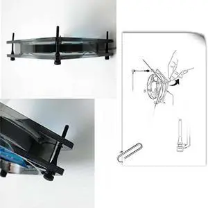 587B Rubber Pin Screw, Noise-Reducing, High-Temperature Resistant Plastic Stud, Chassis Fan 587B Rubber Pin Screw, Noise-Reducing, High-Temperature Resistant Plastic Stud, Chassis Fan