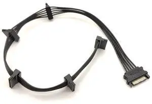 15 Pin SATA Power Splitter Cable Hard Drive 1 Male to 5 Female Extension Power Cord for DIY PC Server