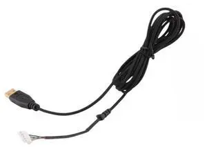 USB mouse cable for 2013 about 2.1 meters 5 wire 5 pin black gold plated replacement gaming mouse