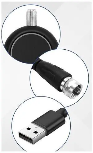 Quick Install Outdoor or Indoor HDTV Digital TV Antenna Signal Amplifier HD USB Powered 32DBI