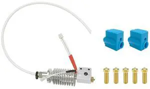 3D Print Head for 0.4mm Nozzle 24V Heater with Hot End Heat Sink, Long Reach J-Head Extruder