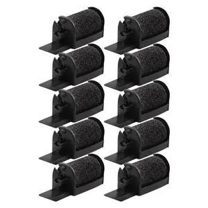 10 Pack IR40 Calculator Printer Ribbon Black Ink Wheel Printer Ribbon IR-40 for ERC100 2550 Calculator