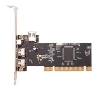 Port 1394 FireWire Card PCI FireWire Adapter 1394 PCI Controller Card for Desktop Computers