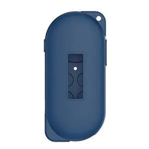 Silicone protective case shockproof smart glasses player protective cover with mountaineering buckle lanyard blue