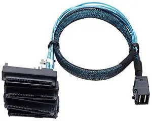 Mini SAS SFF-8643 to 4X29n SFF-8482 Hard Drive Server Cable 3.33TF/1M