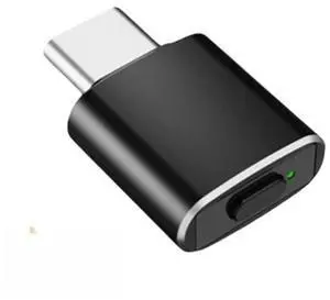 USB C Mouse Jitter Invisible Automatic C Mouse Mover 3 Jitter Modes Driver-free Keep Computer Awake Black