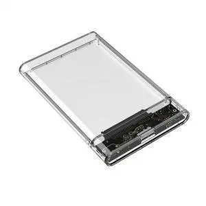 Transparent white hard drive enclosure for hard drive enclosure 2.5 inch hard drive enclosure SATA to USB 3.0 3.1 external hard drive enclosure