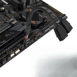 Pack Computer Motherboard USB 2.0 9-pin to Dual 9-pin Extension Cable Y Splitter Audio HD Extension Cable Black