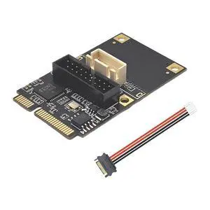 Mini PCIE to 19n Dual Port USB3.0 Adapter Expansion Card Adapter Board Mini PCI to USB 3.0 5Gbps Conversion Board