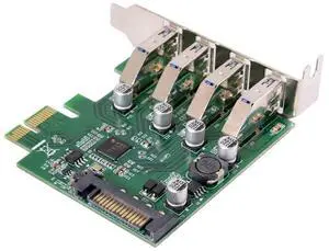 4-Port PCI-E to USB 3.0 PCI Expansion Card Adapter 5Gbps USB1.1/2.0/3.0 Operating System
