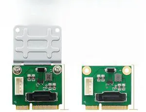SATA 2.5" Adapter Board with 2. SATA to SATA7+15 Female Adapter Cables (5V Power)