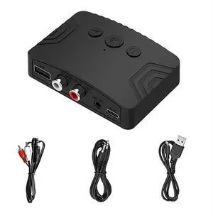 Bluetooth 5.3 Audio Receiver 3.5mm AUX USB U disk Stereo Music Wireless Audio Adapter for TV Car Speaker Amplifier