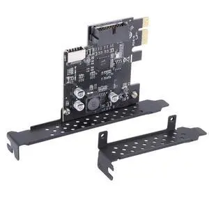 PCI-E 1X to USB 3.2 1 5Gbps 20n front panel connector (to front panel connector) front panel connector adapter card