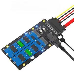 2-in-1 M.2(NGFF)SSD/SATA SSD to SFF-8643 and SATA adapter