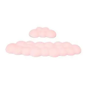 Ergonomic mouse pad keyboard mouse pad with PU anti-slip pad accessories pink